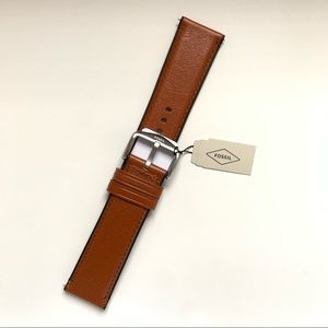 NEW FOSSIL men’s brown leather watch strap